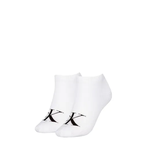 Calvin Klein Socks CKJ WOMEN SNEAKER 2P MONOGRAM in weiß von Calvin Klein