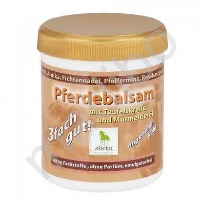 49,45 Euro pro 1 Liter abeko Pferdebalsam mit Teufelskralle & Murmeltieröl 200ml
