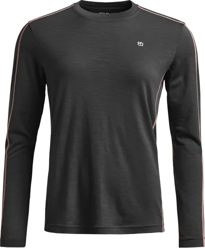 Ortovox Damen 185 Rock'N'Wool Longsleeve - Größe M, Schwarz - Funktionsunterwäsche aus feiner Merinowolle, bietet Komfort, Temperaturregulierung und ist pflegeleicht für aktive Frauen.