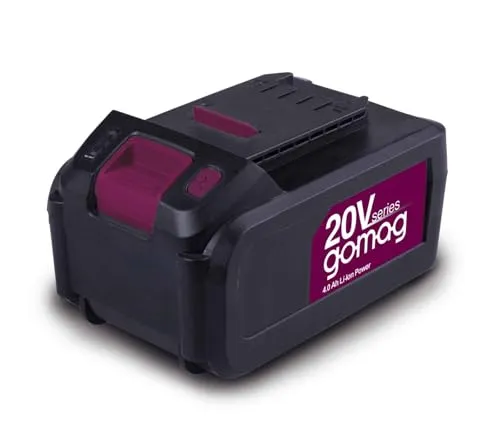 Gomag Akku 4Ah | GO-ABP4.0 | Lithium-Ionen-Ersatzakku für 20V Geräte - Leistungsstarker 4Ah Lithium-Ionen-Akku für Gomag 20V Produkte. Flexibel einsetzbar mit 3-stufiger LED-Anzeige. Geringes Gewicht und hohe Stoßfestigkeit für komfortables Arbeiten.