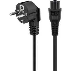 Goobay Netzkabel 68004, 1,8 m, Schutzkontakt-Stecker / C5-Buchse