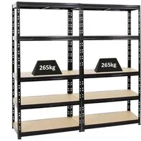 Produktbild PROREGAL Mega Deal 2X Schwerlastregal Tiger Schwarz