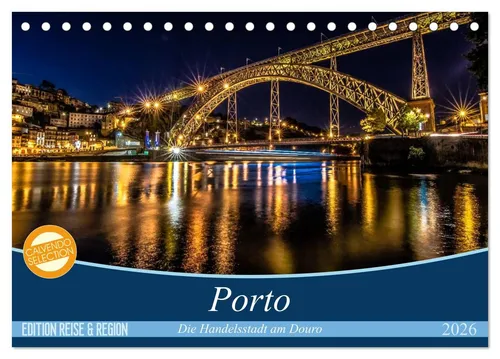 CALVENDO Wandkalender Porto - Die Handelsstadt am Douro (Tischkalender 2026 DIN A5 quer), CA