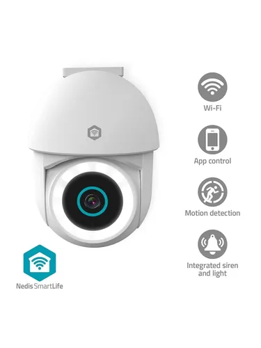 Nedis SmartLife Outdoor Kamera Wi-Fi 3MP Full HD in grau von Nedis