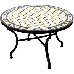 Marrakesch Mosaiktisch Giralda in blau von Marrakesch Orient & Mediterran Interior