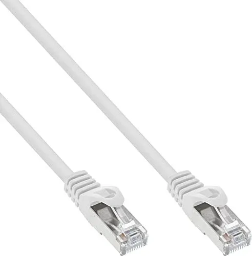 Patchkabel, SF/UTP, Cat.5e, weiß, 7,50m RJ45 (Inline)