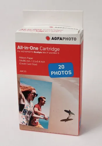 AGFAPHOTO AMC20 All-in-One Mini Cartridge Fotopapier 54x86mm Realpix MINI P + S