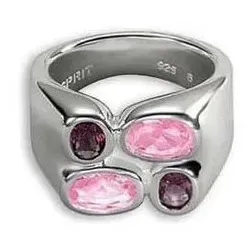 Esprit Damen-Ring 925 Silber RADIANT PURPLE PINK von Esprit