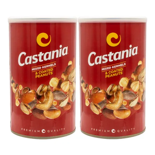 Castania Premium Nussmischung mit Erdnüssen im 2er Set á 450 g