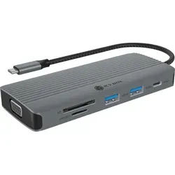 ICY BOX USB-C Docking Station 10-in-1 – Perfekte Lösung für Multitasking - Weiteres Notebook-Zubehör mit Dual Videoausgang für bis zu 4K@60 Hz und vielseitigen Anschlussmöglichkeiten – Ideal für unterwegs!