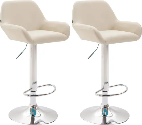 CLP 2er Set Barhocker Braga in weiß von CLP