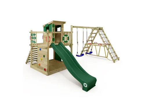 Wickey Spielturm Smart Surf – Abenteuer-Stelzenhaus mit Schaukel & Rutsche
