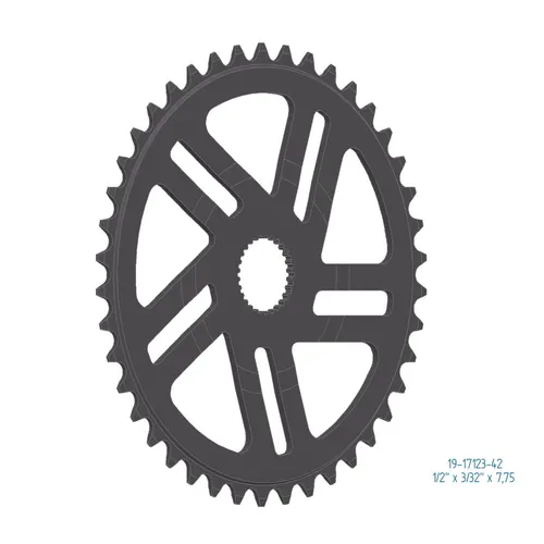 ESJOT Kettenblatt für Bosch Gen 4 42 Zähne | schwarz | Lochkreis: Direct Mount m