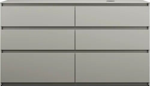 burgbad Lin20 Waschtischunterschrank inklusive Konsolenplatte, Beckenausschnitt rechts, 6 Auszüge, 1602x487x900mm, SGIG160RF5352