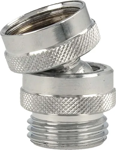 tecuro Kugelgelenk 1/2 Zoll für Brausen - Messing verchromt