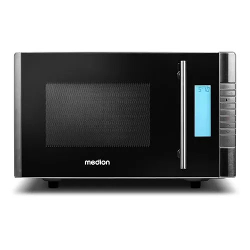 Medion MD 14482 Mikrowelle mit Grillfunktion - Mikrowellen und Grill in einem – die Medion MD 14482 mit 800 Watt und 20 l Volumen bietet 8 Automatikprogramme für müheloses Kochen und gleichmäßiges Auftauen. Ideal für kreative Küche und schnelle Mahlzeiten!