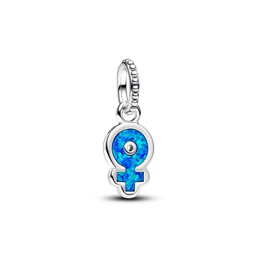 PANDORA UNICEF Starke Frauen Charm-Anhänger aus Sterling Silber - Bead Charms für Damen, unterstütze einen guten Zweck mit diesem schillernden Charm-Anhänger aus Sterling Silber und synthetischem Opal, inspiriert von weiblicher Stärke.