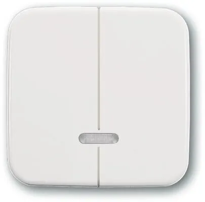 Busch-Jaeger 6545-214 Bedienelement mit Glimmlampe - Smart Home Bedienelement für Busch-Dimmer 6565 U, mit Glimmlampe für einfache Bedienung und elegantes Design in alpinweiß.