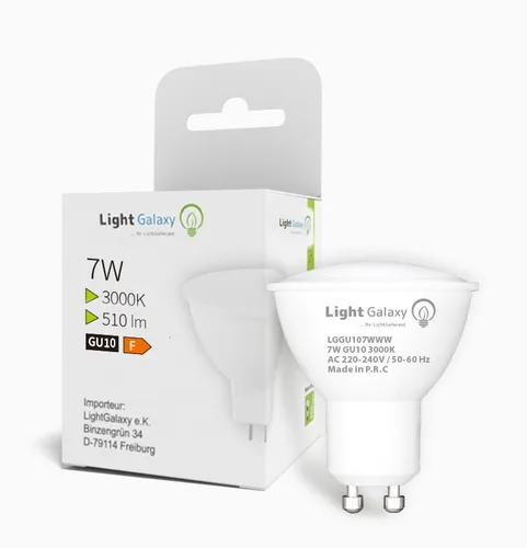 er Set GU10 LED Warmweiß 3000k Strahler Lampe  510lm 7w Nicht Dimmbar 6