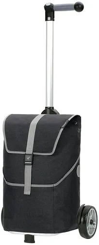 ANDERSEN Einkaufstrolley Mikkel - 37 L schwarz - Einkaufstrolley mit ergonomischem, höhenverstellbarem Griff und kugelgelagerten Flüsterrädern für müheloses Einkaufen. Praktische Rucksack-Funktion und Thermofach bieten zusätzlichen Komfort.