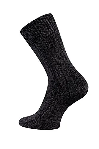 TippTexx 24 3 Paar unisex Bambussocken mit Baumwolle, ideale Garnmischung, Rippenstrick (DE/NL/SE/PL, Numerisch, 39, 42, Regular, Regular, Anthrazitmelange)