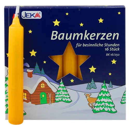 20er Pack Baumkerzen natur ca. 14 x 110 mm (20 x 16 Stück) Christbaumkerzen