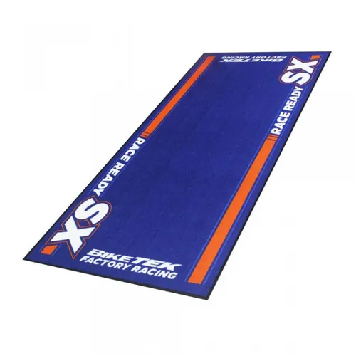 Biketek Garage Mat Race Ready SX Blau Orange