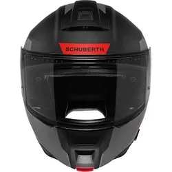 Schuberth C5 Eclipse Klapphelm - Matt Schwarz/Dunkelgrau/Rot - XL (60/61) - Motorradhelm mit ECE-R 22.06 Zulassung und P/J-Doppelhomologation. Hohe Sicherheit, hervorragende Aeroakustik und individuelles Komfortkonzept für ein unvergleichliches Fahrerlebnis.