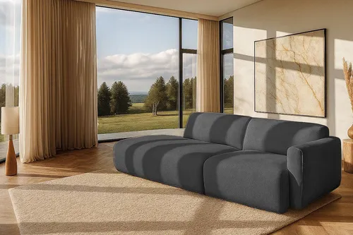Home affaire 2-Sitzer Myrland Kompaktsofa, Breite 263 cm, Chenille, Easy Clean Stoff, mit Kaltschaum