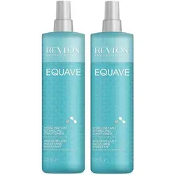 Revlon Equave Hydro Instant Detangling Conditioner 2x 500 ml - Conditioner für normales bis trockenes Haar, entwirrt sofort, schützt vor Hitze bis 220° und macht das Haar 9x leichter kämmbar. Ideal für eine geschmeidige und glänzende Haarpflege.