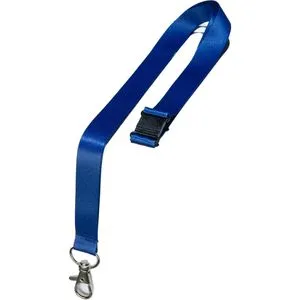 Zweckform Schlüsselband 4842B, blau, Karabiner, 44cm, Sicherheitsverschluss, 10 Stück