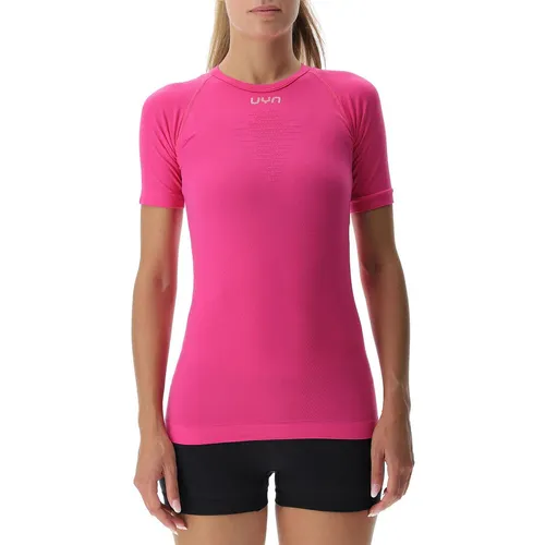 UYN Damen Energyon T-Shirt, Flowing Pink, S/M - T-Shirt für Damen mit Rundhals-Design, elastischen Kanten und hohem Tragekomfort – perfekt für Sport und Freizeit.