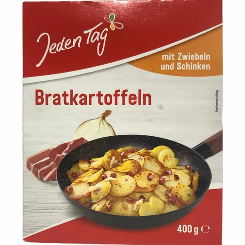 Jeden Tag Bratkartoffeln mit Schinken und Zwiebeln 400g Packung