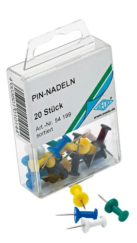 WEDO PIN-Nadeln bunt Pinnadeln 54 199 20 Stk.
