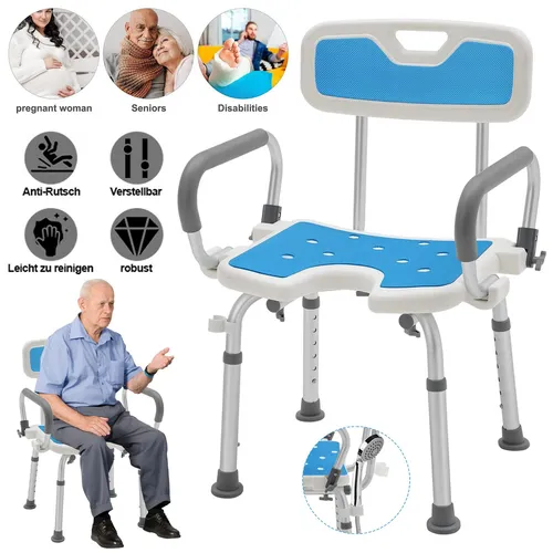 KESSER Badhocker Duschhocker mit Lehne von Kesser