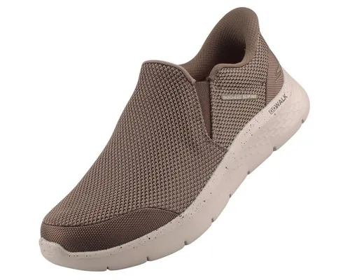 Skechers 216333-KHK Slipper Braun Größe 43 EU - Sportliche Slipper in Khaki, Größe 43 EU, mit bequemem Textil-Innenmaterial. Ideal für lässige Outfits und den täglichen Gebrauch.