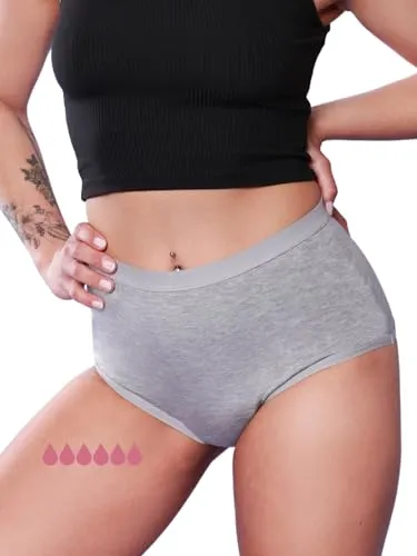 Taynie Comfort Bamboo Ultra Periodenunterwäsche - Starker Schutz für bis zu 12 Std. - Die Taynie Comfort Bamboo Periodenunterwäsche im Highwaist-Schnitt aus nachhaltiger Bambusviskose bietet zuverlässigen Auslaufschutz und ein angenehmes Tragegefühl. Waschbar bis 60°C, ideal für starke Blutungen.