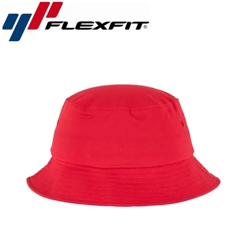 Flexfit Basic Bucket Hat Kindergröße Youth Rot
