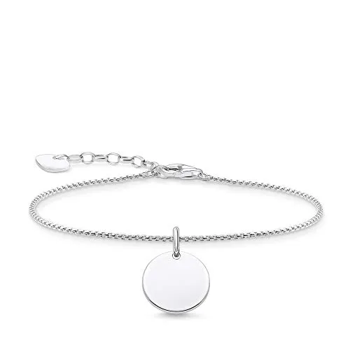 Thomas Sabo Armband mit Coin aus 925 Sterling Silber - Elegantes Damenarmband aus 925er Sterlingsilber mit einzigartigem Coin-Design, perfekt für stilvolle Kombinationen und als individuelles Geschenk.