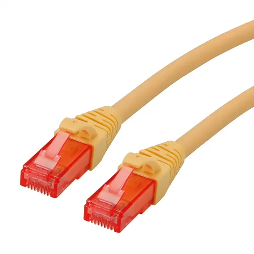 Patchkabel Kat.6 UTP, Component Level, LSOH, gelb, 1,5 m