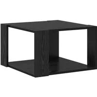 vidaXL Couchtisch Schwarz Eiche 51,5x51,5x30 cm von vidaXL