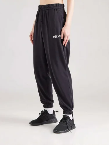 adidas Damen Essentials LINEAR French Terry Cuffed Pants - Trainingshosen mit hohem Bund und Bündchen, aus 70 % recycelten Materialien für nachhaltigen Komfort und lässigen Style.