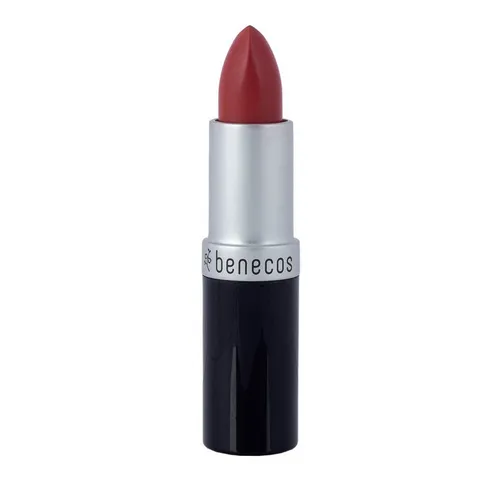 benecos Natural Lipstick Soft Coral - Pflege und Farbe vereint - Lippenstift aus kontrolliert biologischem Anbau, angereichert mit Rizinusöl und Jojobaöl für geschmeidige Lippen und strahlende Farbe.