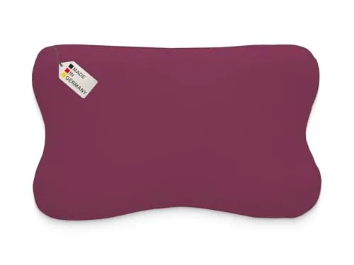 Dukal | Kissenbezug passend für Blackroll Recovery Pillow Kopfkissen | Third of Life Re-Charge und Recovery | smartsleep smart Recovery Pillow | MARTneck Kopfkissen | 30 x 50 cm | Farbe: Burgund