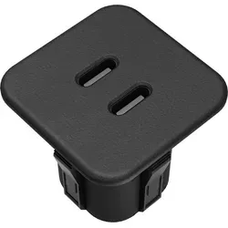 USB-C Einbau-Hub 2-Fach – Platzsparende Lösung für Möbel - Kompakter USB-C Einbau-Hub mit zwei Ports für Laden und Datenübertragung. Ideal für Möbel und Tische, sorgt für Ordnung und einfache Installation.