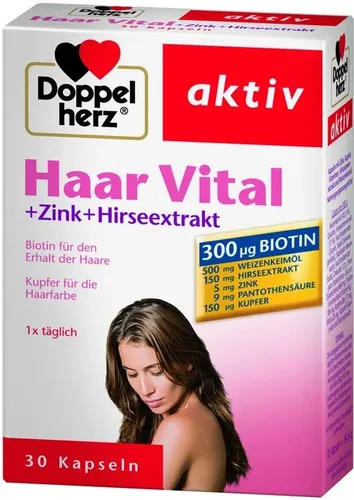 Doppelherz Haar Vital+zink+hirse Kapseln 30 St