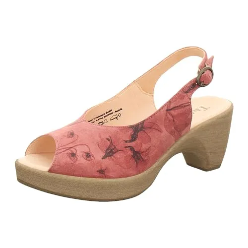 Think! Damen Julia Zehentrenner - nachhaltig und stylish - Damen-Zehentrenner aus chromfrei gegerbtem Leder, mit dämpfender PU-Sohle und leicht gepolstertem Fersenriemen für optimalen Tragekomfort.