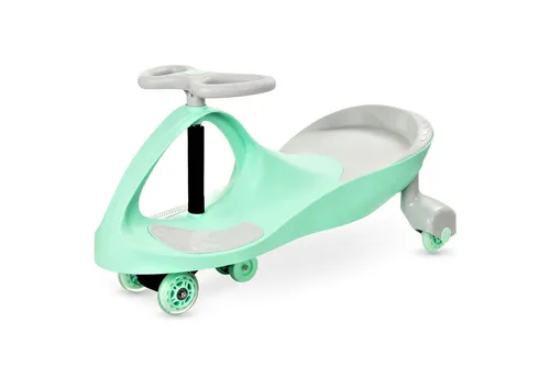TWISTCAR Tretfahrzeug Kinderfahrzeug – Pastelove Mintgrün mit leuchtenden Rädern - Tretfahrzeug für Kinder ab 3 Jahren, mintgrün mit leuchtenden Rädern. Fördert spielerisch die Koordination und macht Fahrten drinnen und draußen zum Abenteuer!