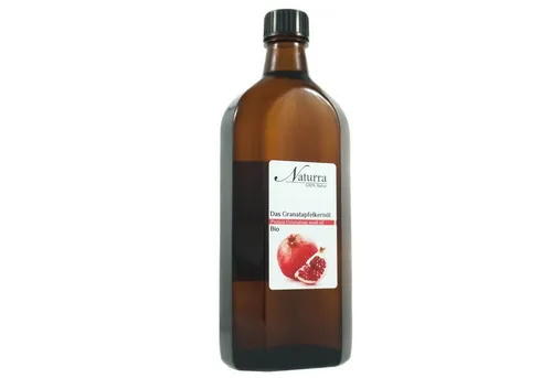 Naturra Körperöl Bio Granatapfelkernöl kaltgepresst unraffinierte Premiumqualität Glas, Kaltpressung, nativ, Upcycling Beauty, Premiumqualität, Omega-5-9-6-Öl