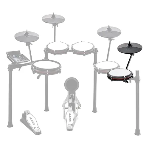 Alesis Drums Nitro Max Expansion Pack – E-Drum Set Erweiterung mit Mesh Tom Pad und 10